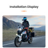 LOBOO Torba motocyklowa PVC żółta 90L (z kieszenią separacyjną na mokre rzeczy)