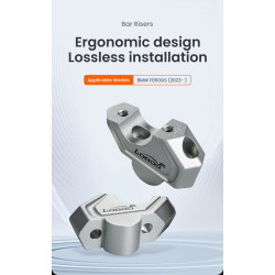 LOBOO Podwyższenie kierownicy do BMW F750GS, podwyższenie 23mm, przybliżenie 20mm