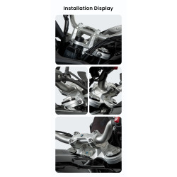 LOBOO Podwyższenie kierownicy do BMW F750GS, podwyższenie 23mm, przybliżenie 20mm