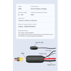 LOBOO Electronic Manager, inteligentny rozdzielacz zasilania, moc wyjsciowa 360W (na 1 urządzenie), wodoodporny, ochrona przed p