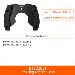LOBOO Magnetyczny uchwyt do Tank Bag Easy, do BENELI TRK502X (2021-) Beneli TRK 552X (2024-)