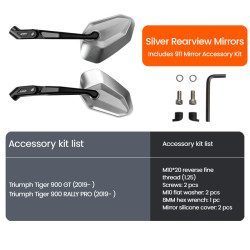 LOBOO Zestaw montażowy lusterek TRIUMPH Tiger 900GT (2021-)