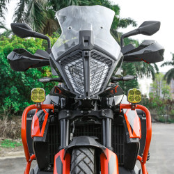 LOBOO L12T światła drogowe i mijania pomocnicze pasuje do rur o średnicy 22/25/28 mm, 15 200 Lumenów, 8-stopniowa skala świeceni