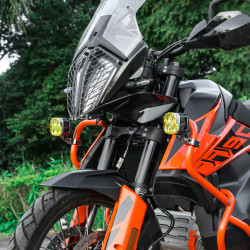 LOBOO L12T światła drogowe i mijania pomocnicze pasuje do rur o średnicy 22/25/28 mm, 15 200 Lumenów, 8-stopniowa skala świeceni