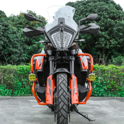 LOBOO L12T światła drogowe i mijania pomocnicze pasuje do rur o średnicy 22/25/28 mm, 15 200 Lumenów, 8-stopniowa skala świeceni