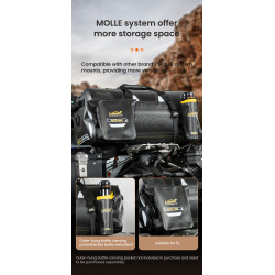 LOBOO TPU Torba 56L biało-czarna (z hermetycznym zamkiem błyskawicznym)