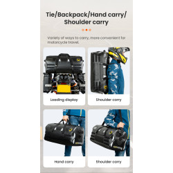 LOBOO TPU Torba 56L biało-czarna (z hermetycznym zamkiem błyskawicznym)