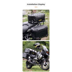 LOBOO TPU Torba 56L biało-czarna (z hermetycznym zamkiem błyskawicznym)