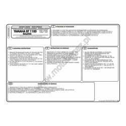 Stelaż pod kufer centralny do Yamaha BT1100 Bulldog [02-09] - Givi 350FZ (zgodny z Kappa KZ350)