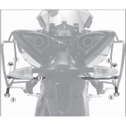 Stelaż Givi TE6702 pod sakwy Easylock do Aprilia Shiver 750 /ABS [10-16] - (zgodny z KAPPA TE6702K)