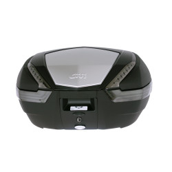 Kufer Givi V47NT (czarny, 47 litrów, szare odblaski, pokrywa aluminiowa)