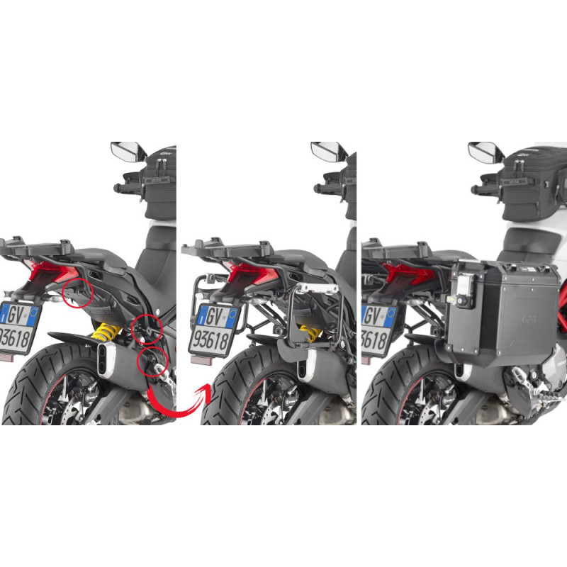 Kufry boczne Kappa KFR Ducati Multistrada 950S [19-21] srebrne