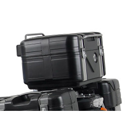 Kufer Hepco & Becker Gobi black edition (czarno-srebrny, 37 litrów)