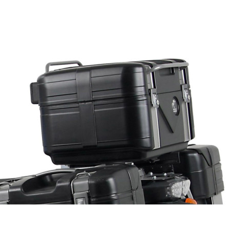 Kufer Hepco & Becker Gobi black edition (czarno-srebrny, 37 litrów)