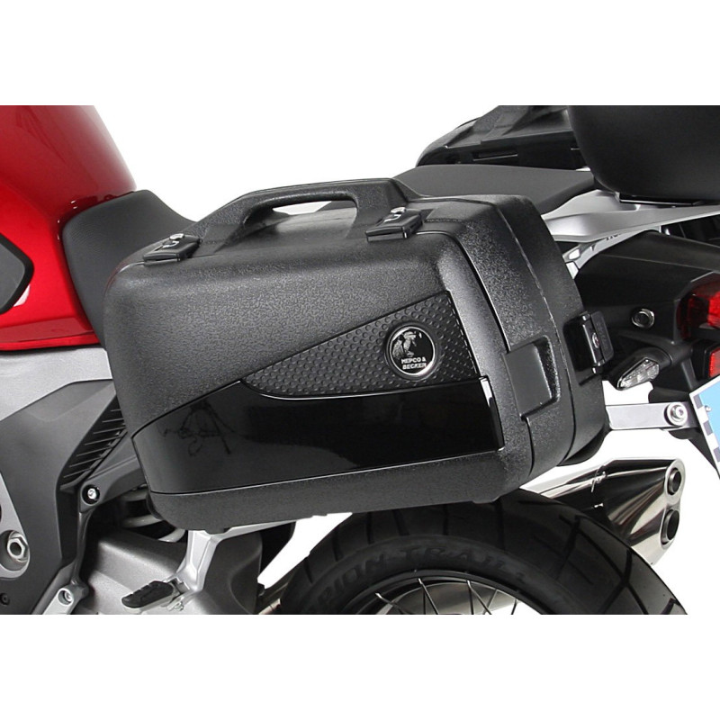 Kufry boczne Hepco & Becker Junior 40 Flash black (czarne, 2x 40 litrów)