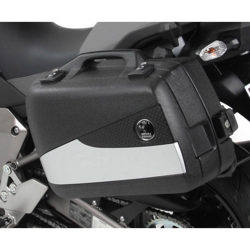 Kufry boczne Hepco & Becker Junior 30 Flash (czarno-srebrne, 2x 30 litrów)