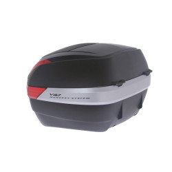 Kufer Givi V47NN (czarny, 47 litrów, czerwone odblaski, pokrywa karbonowa)