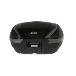 Kufer Givi V47NNT (czarny, 47 litrów, szare odblaski, pokrywa karbonowa)