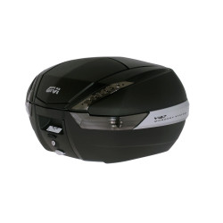 Kufer Givi V47NNT (czarny, 47 litrów, szare odblaski, pokrywa karbonowa)