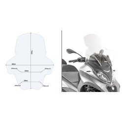 Szyba turystyczna Givi D5613ST do PIAGGIO MP3 350–500 SPORT / BUSINESS (18-20)