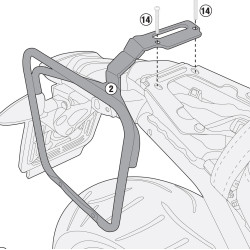Stelaż pod sakwy boczne GIVI TMT5115 do BMW R 1200 NINE T (14-20)