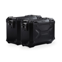 Zestaw aluminiowych kufrów bocznych Sw-Motech Trax ADV do Honda XRV750 Africa Twin - czarne