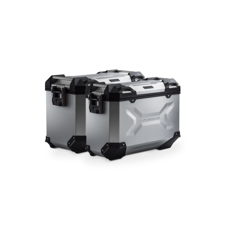 Zestaw aluminiowych kufrów bocznych Sw-Motech Trax ADV do Suzuki DL650 L2 - srebrne