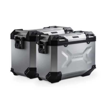 Zestaw aluminiowych kufrów bocznych Sw-Motech Trax ADV do Suzuki DL650 L2 - srebrne