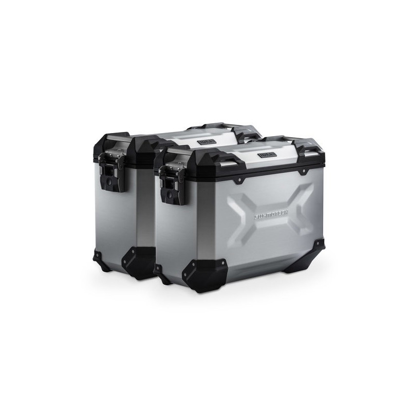 Zestaw aluminiowych kufrów bocznych Sw-Motech Trax ADV do Suzuki V-Strom 1000 - srebrne