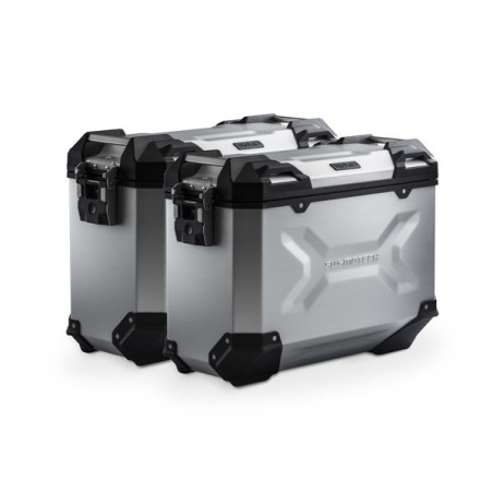 Zestaw aluminiowych kufrów bocznych Sw-Motech Trax ADV do Suzuki V-Strom 1000 - srebrne