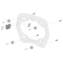 Zestaw aluminiowych kufrów bocznych Sw-Motech Trax ADV do Yamaha XT1200Z - srebrne
