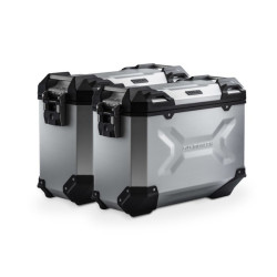 Zestaw aluminiowych kufrów bocznych Sw-Motech Trax ADV do Ducati Multistrada - srebrne