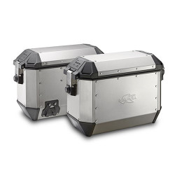 KAPPA KUFRY BOCZNE 36L MONOKEY KMS36A K'MISSION ALUMINIOWE (PARA   2 SZT) + DODATKOWY ZAMEK - DO STELAŻY BOCZNYCH KL, KLR, KLO,