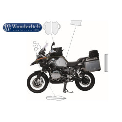 Folie ochronne na bak Wunderlich do BMW R1200GS LC Adv / R1250GS Adv