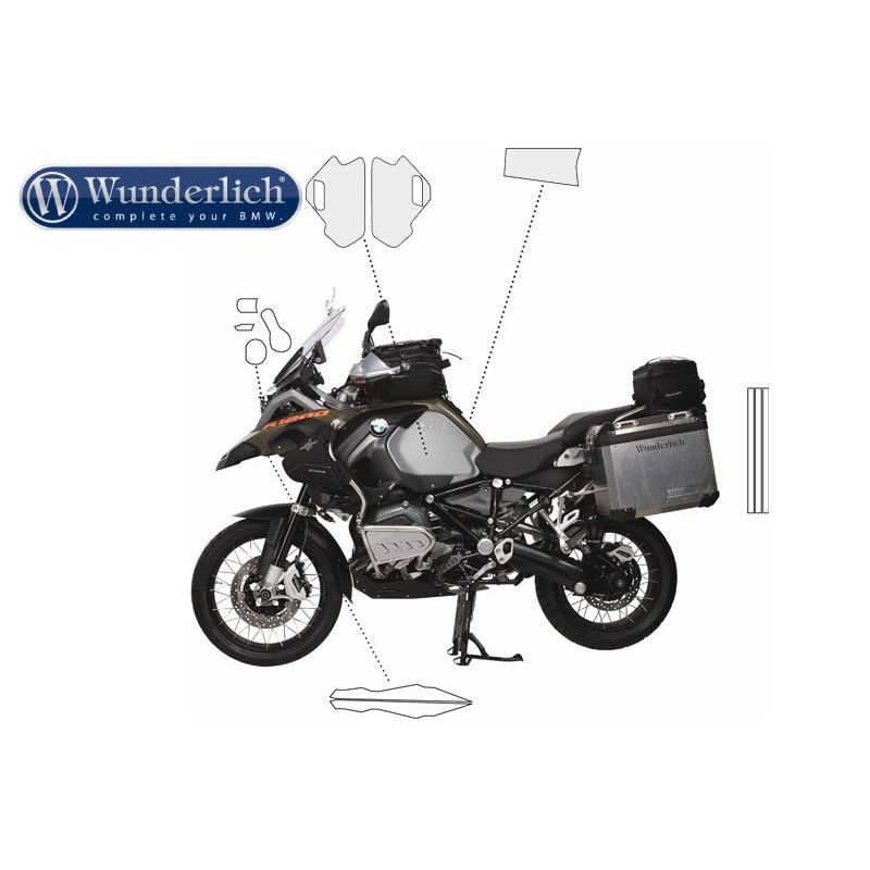 Folie ochronne na bak Wunderlich do BMW R1200GS LC Adv / R1250GS Adv