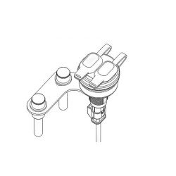 Podwójne gniazdo USB do montażu na zacisku kierownicy