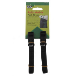 Pasy mocujące Rokstraps Strap It™ Pack Regulowane - czarne-  30-106 cm z pętlami