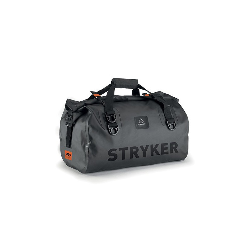 KAPPA TORBA / WAŁEK NA SIEDZENIE / BAGAŻNIK 40L 100% WODOSZCZELNA KOLOR CZARNO-SREBRNY (K' RUGGED) (28X50X25CM)