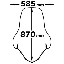 Szyba turystyczna Isotta do SUZUKI Burgman 125 150 [02-06]