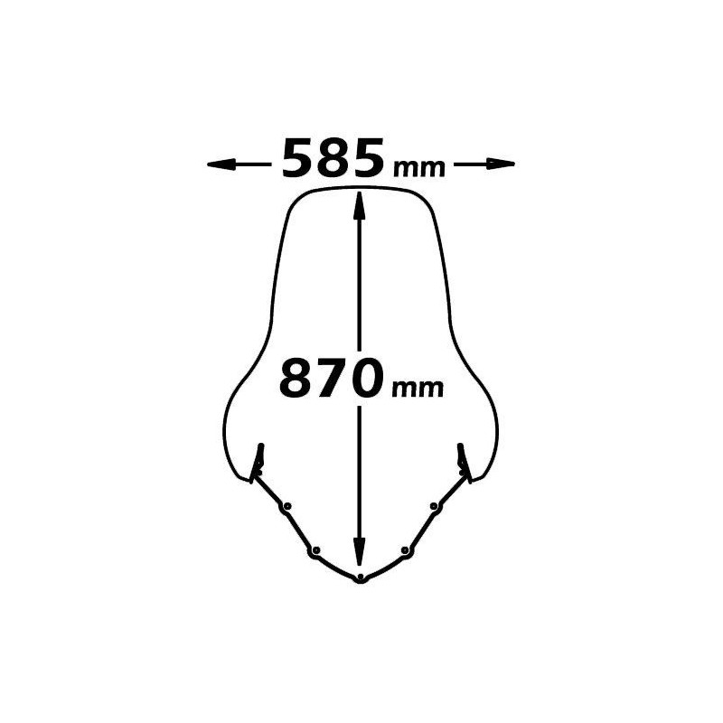 Szyba turystyczna Isotta do SUZUKI Burgman 125 150 [02-06]