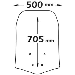 Szyba turystyczna Isotta do Yamaha TRICITY 125 155 [14-18]