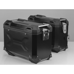 Zestaw aluminiowych kufrów bocznych Sw-Motech Trax ADV do BMW F650GS/F700GS/F800GS - czarne