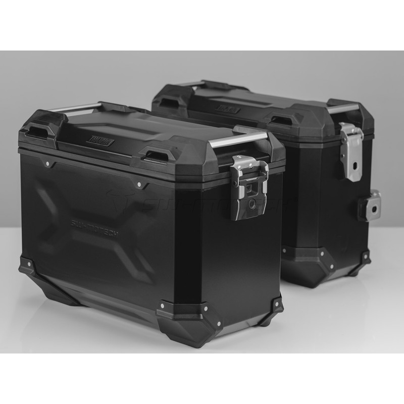 Zestaw aluminiowych kufrów bocznych Sw-Motech Trax ADV do BMW R1200GS - czarne