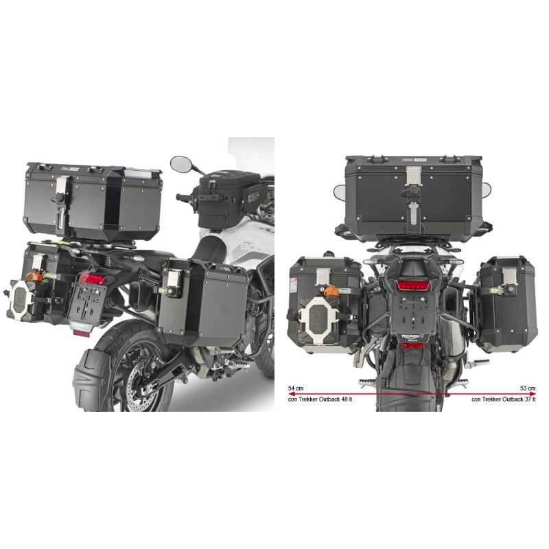 Kufry boczne Kappa KFR Triumph Tifer 900 [20-22] - czarne