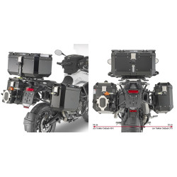Kufry boczne Givi Outback EVO Triumph Tiger 900 [20-23] srebrne