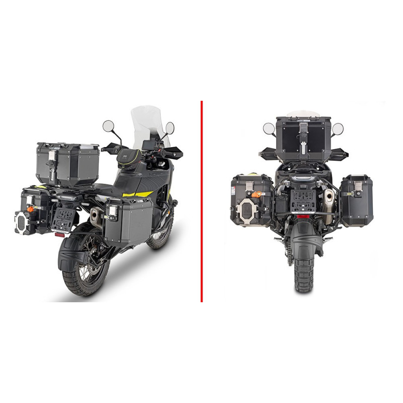 Kufry boczne Givi Outback EVO Husqvarna Norden 901 srebrne