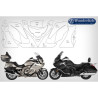 Zestaw Folii ochronnych Wunderlich do BMW K1600GTL [17-21]/ K1600B