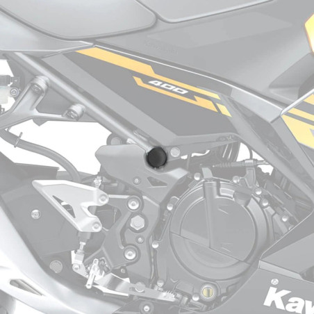 Zaślepki ramy Pyramid do Kawasaki Ninja 400 [18-]