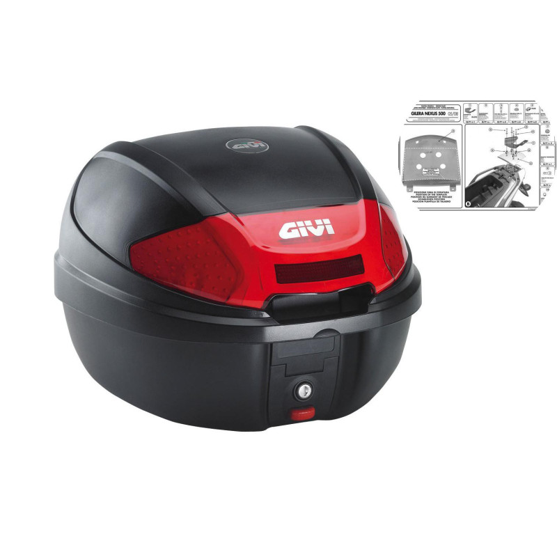 Gilera Nexus 125 250 300 500 2006-2014, centralny, Givi E300