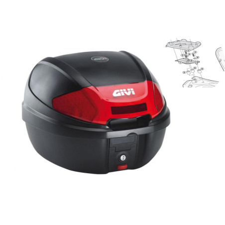 SYM Maxsym 400 600 2011-2020, centralny, Givi E300